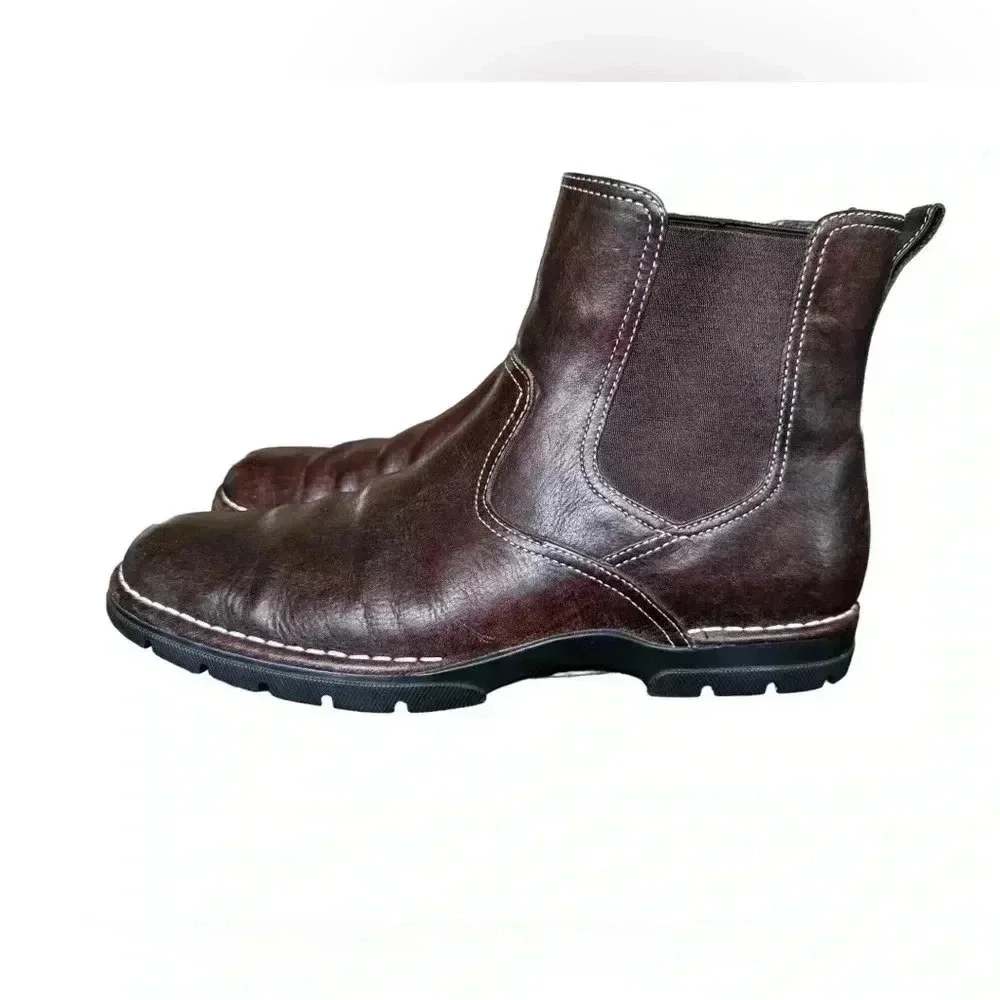 Cole Haan Brown Leather Chelsea Ankle Boot Mens Size 10M Pull On Casual Nikeair